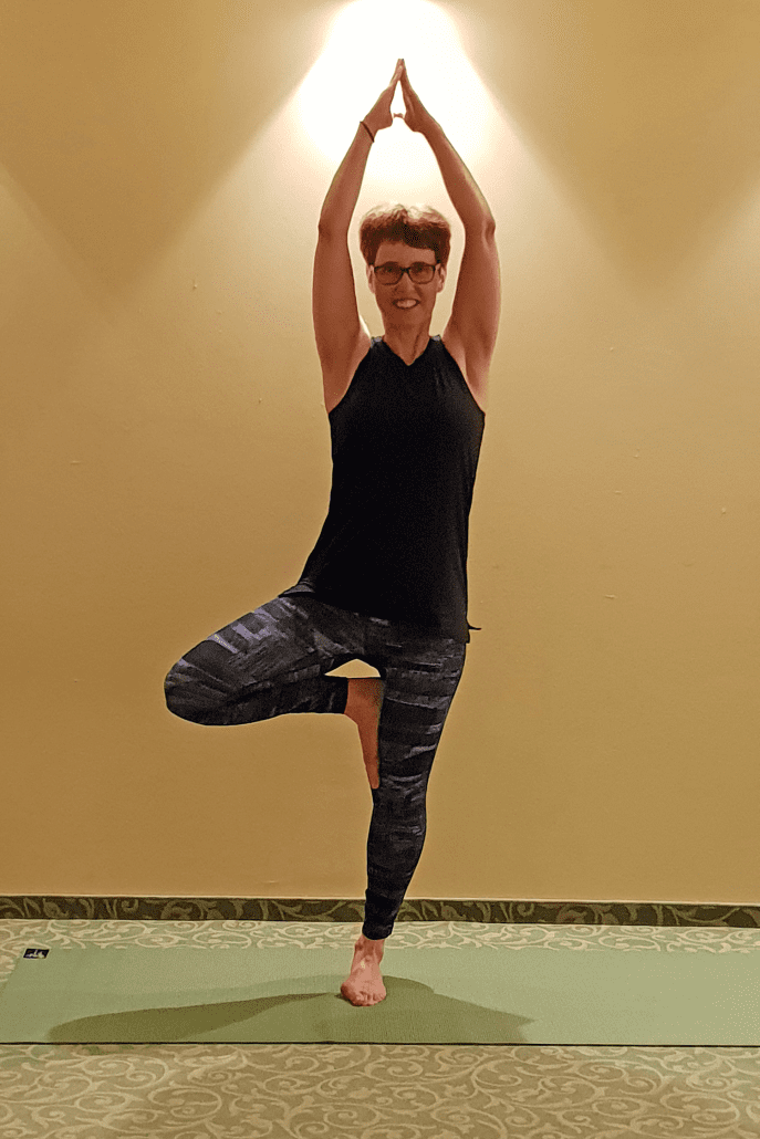Barbara in Baum Pose